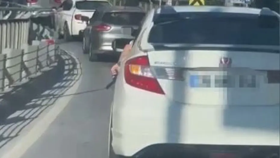 Sarıyer’de “oyuncak silahla” direksiyon başına geçti, kısa sürede yakalandı