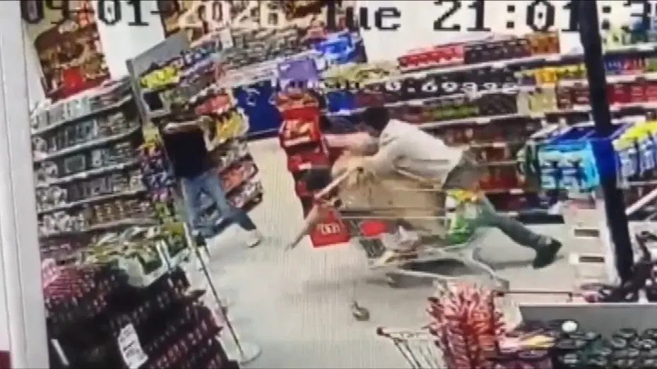 Ankara’da markette korku dolu anlar
