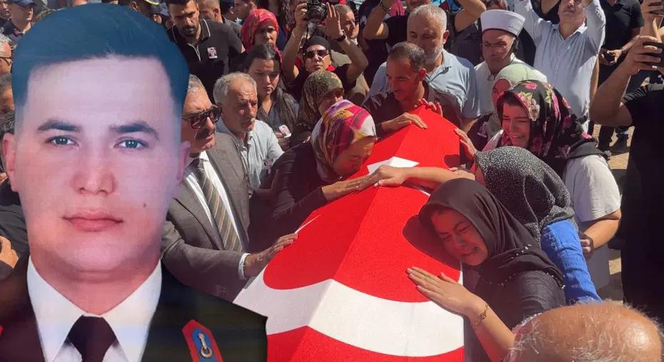 Girne’deki feribot faciasında can veren uzman çavuşa acı veda: Eşi gözyaşlarına boğuldu